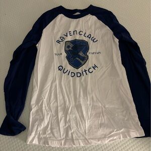 Long sleeve blue and white Harry Potter raven claw shirt
